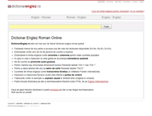 Tablet Screenshot of dictionarenglez.ro